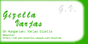 gizella varjas business card